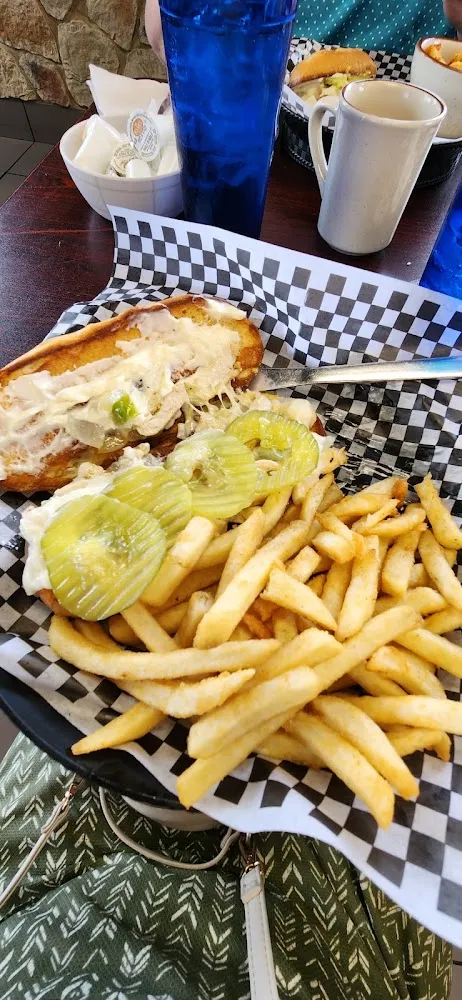 Chicken Philly Sandwich with Fries